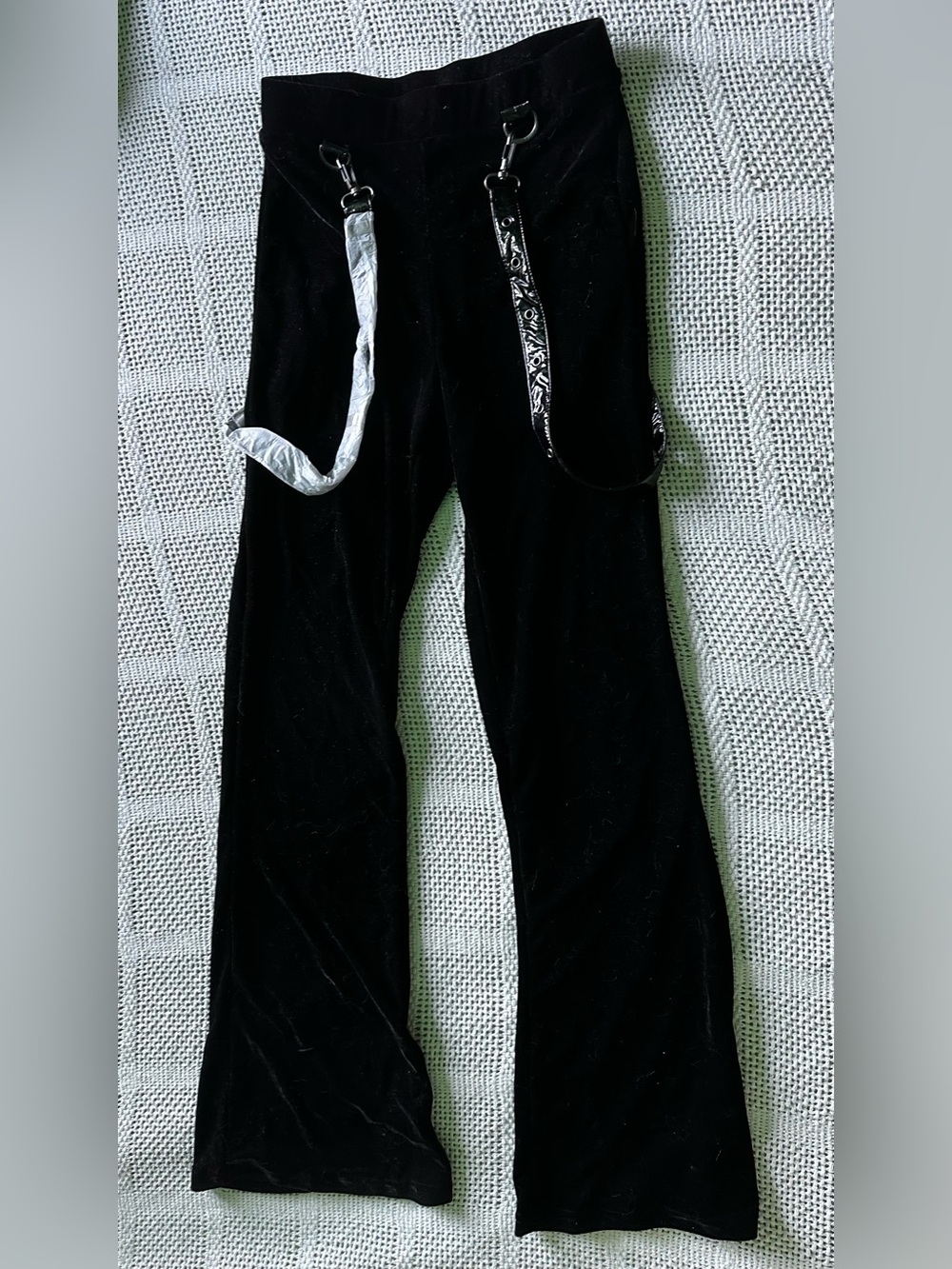 XS NWOT Killstar x Avril Lavigne Black Velvet Trousers